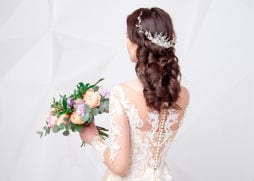 graceful and glam beautiful bridal hair